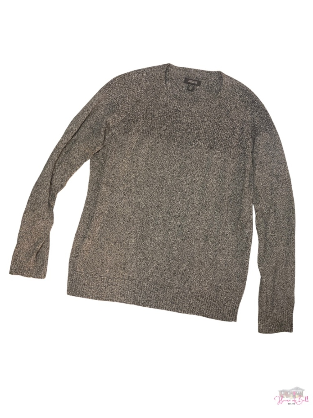 Kenneth Cole Reaction Men’s Grey Marled Ribbed Crewneck Sweater XL